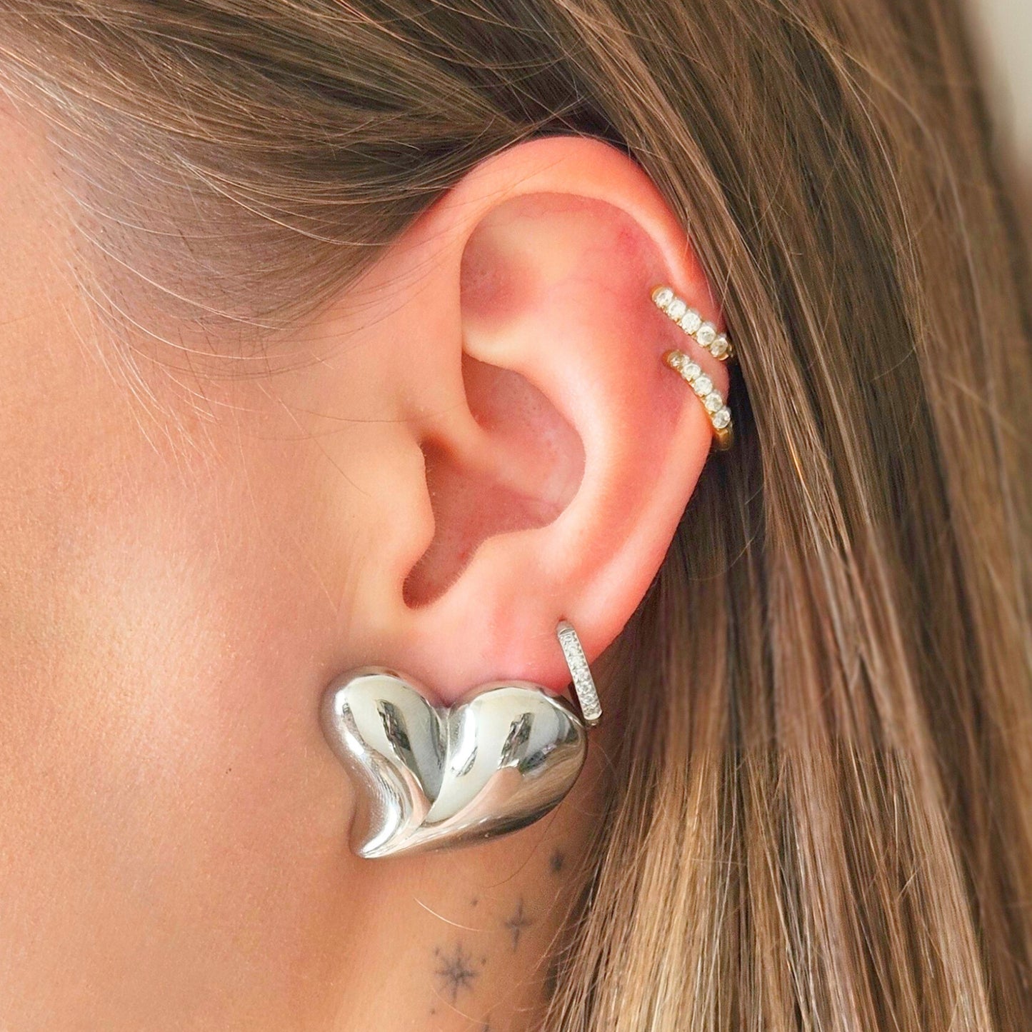 Kolczyki HEART silver