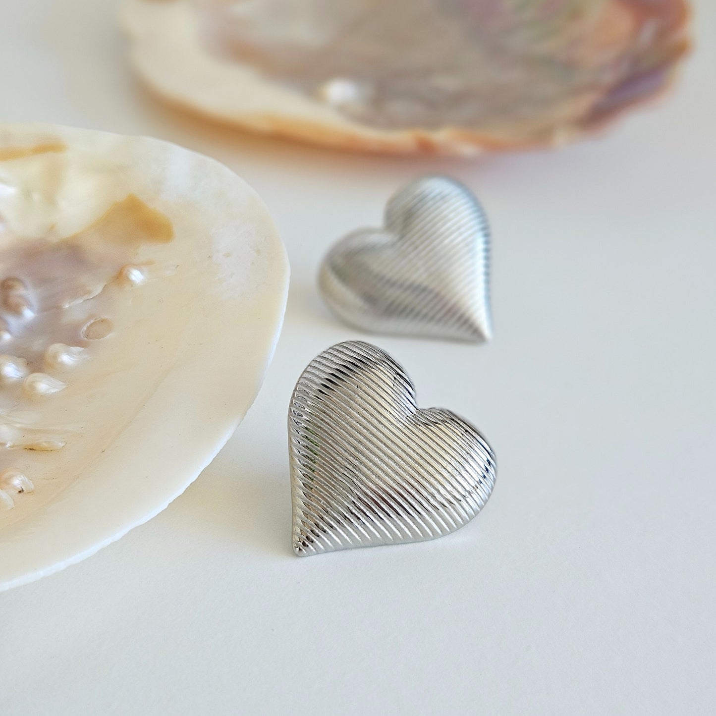 Kolczyki MIST HEART silver