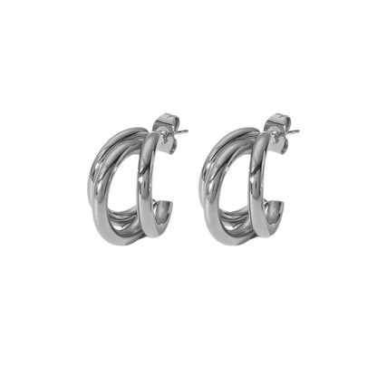 Kolczyki NUVIA silver