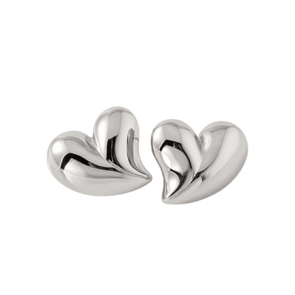 Kolczyki HEART silver