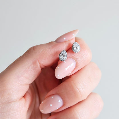 Kolczyki PURE DROP silver