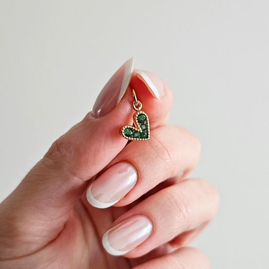 Charms SHINE HEART green