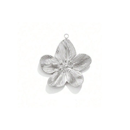 Srebrny charms HIBISCUS w kształcie kwiatu hibiskusa - detal